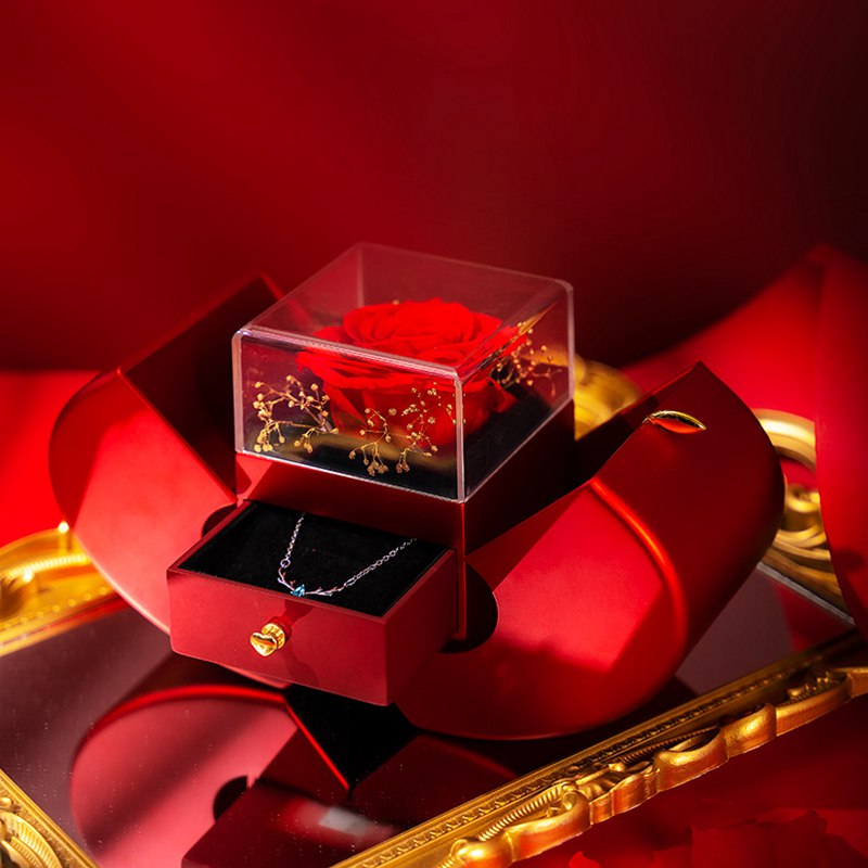 Eternal Love Rose Jewelry Box