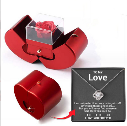 Eternal Love Rose Jewelry Box